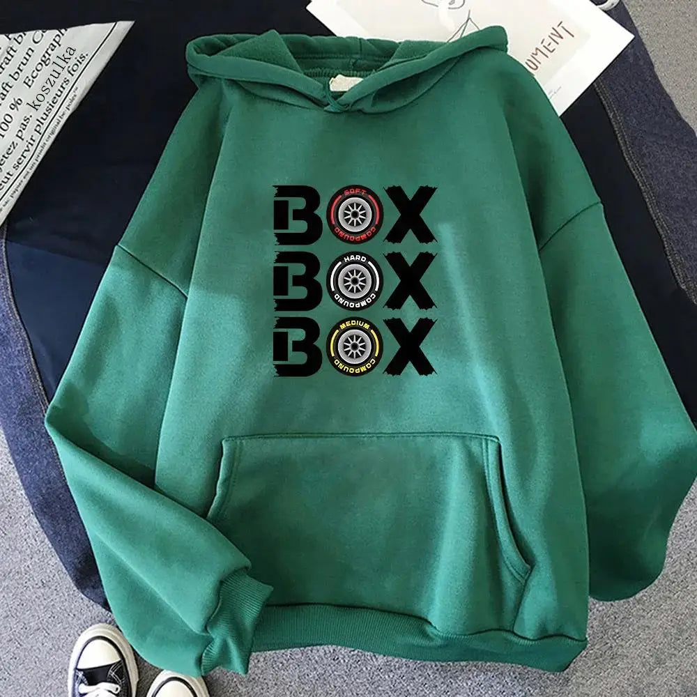 Box Box Hoodies
