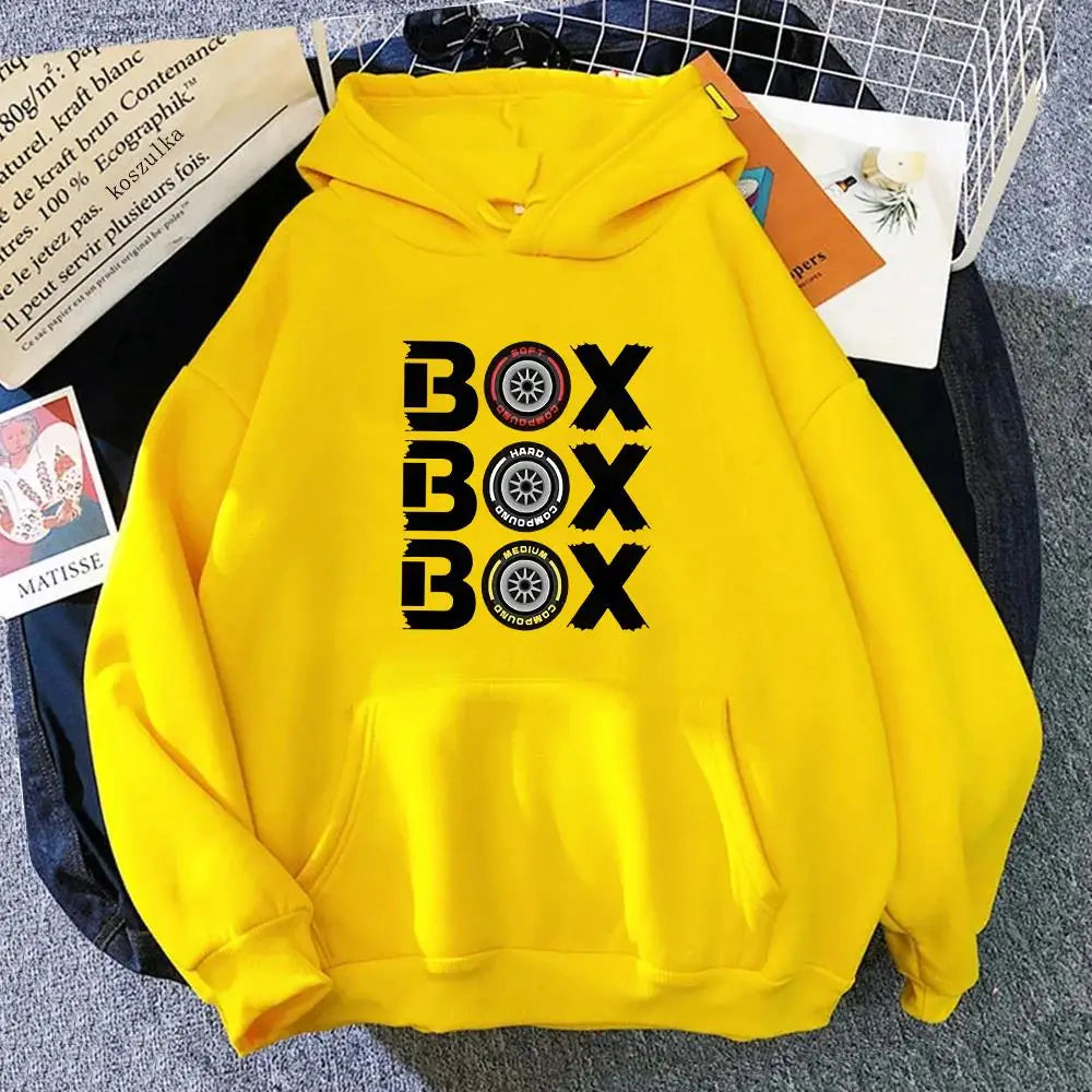 Box Box Hoodies
