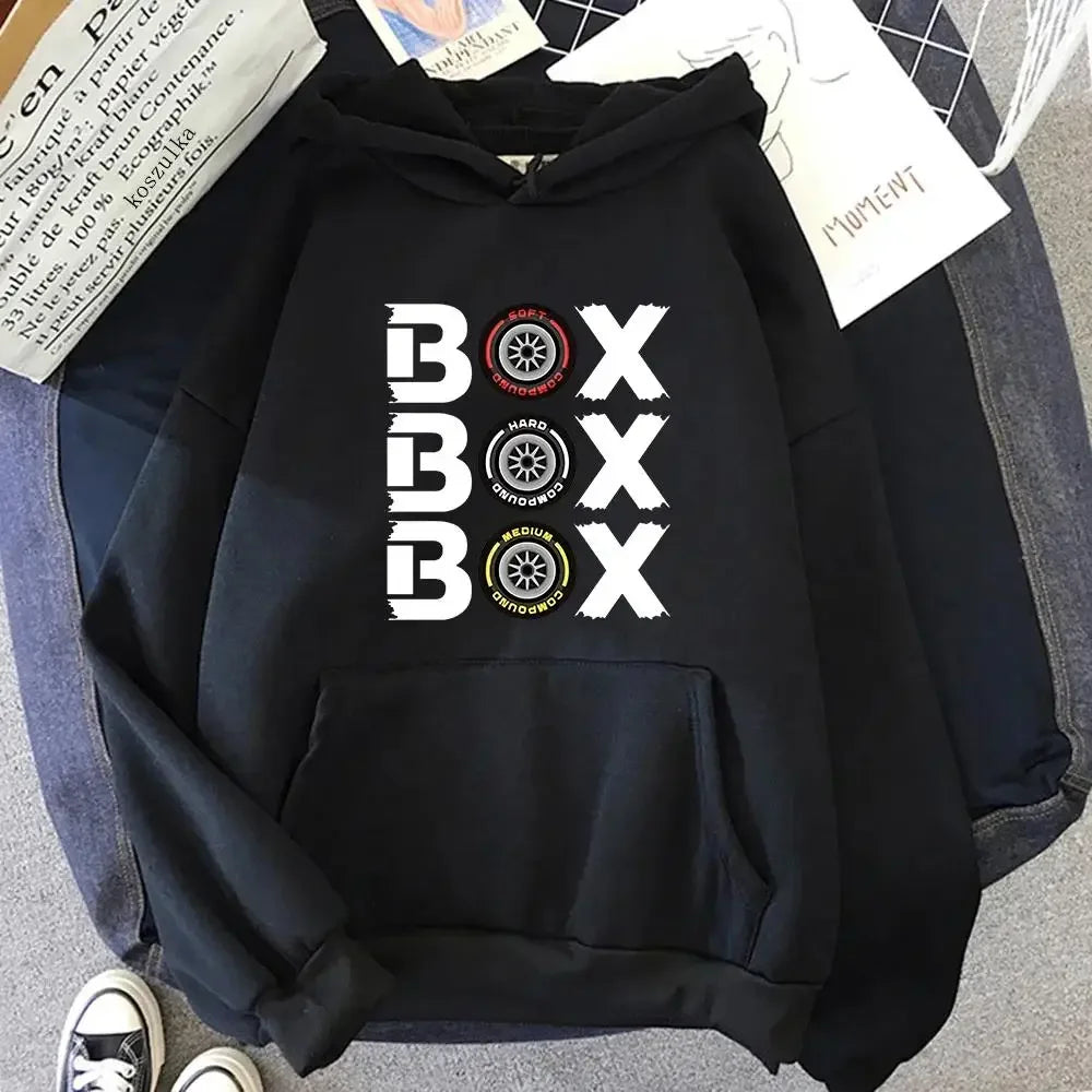 Box Box Hoodies