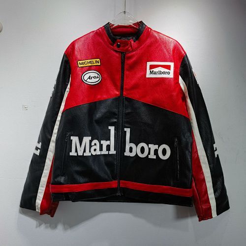 Malboro Vintage Thick Leather Jacket