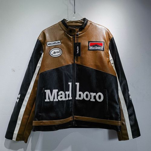 Malboro Vintage Thick Leather Jacket
